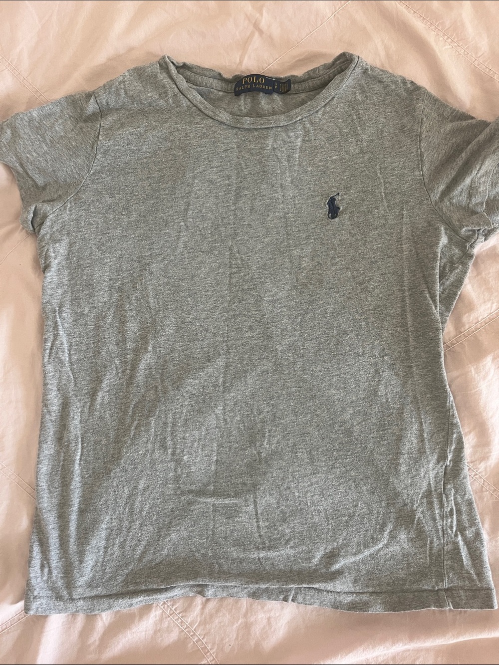 Polo by Ralph Lauren Heather Gray Crewneck Short Sleeve Tee